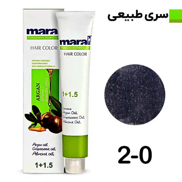 رنگ مو مارال ۰-۲ قهوه‌ای مشکی طبیعی